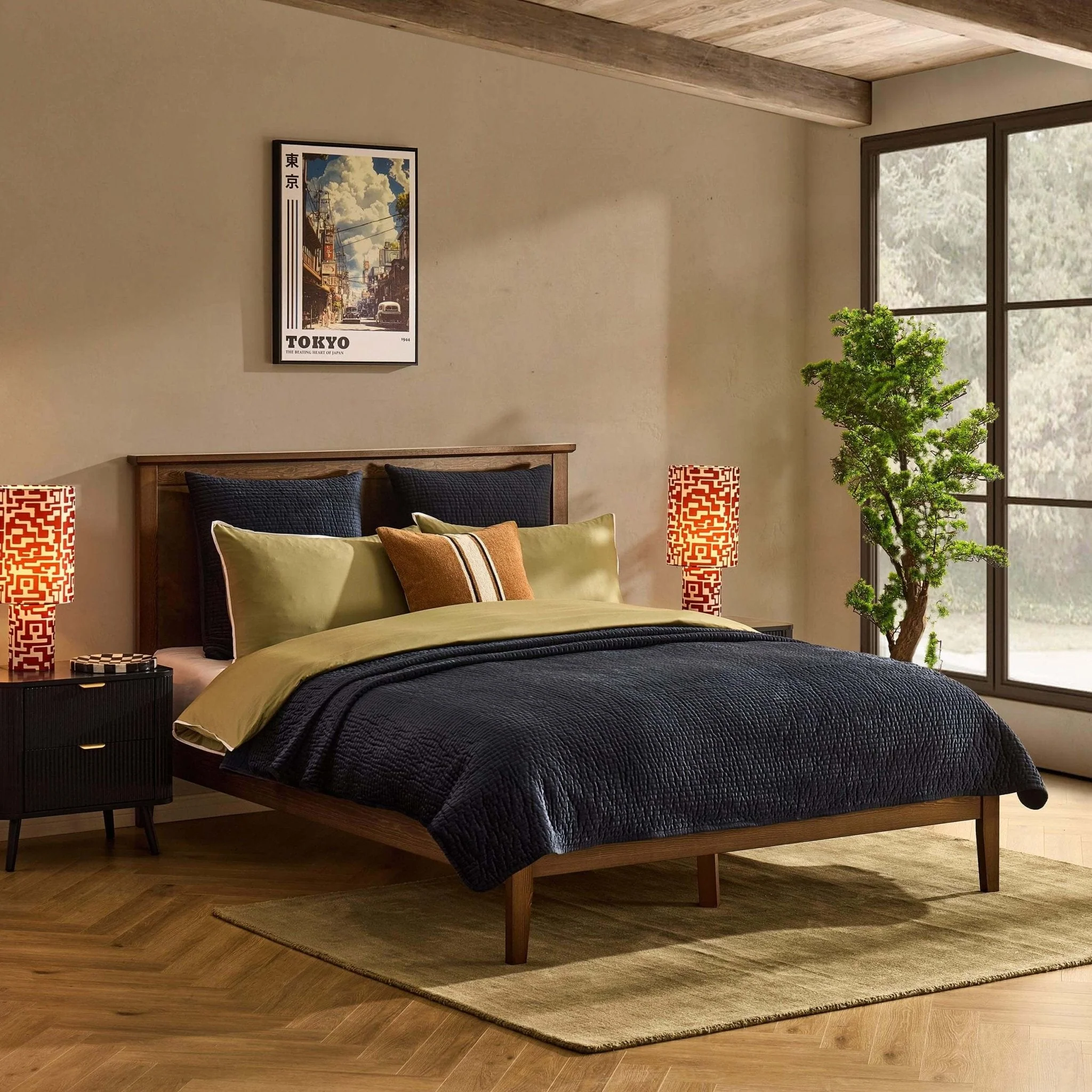 Bed - Walnut