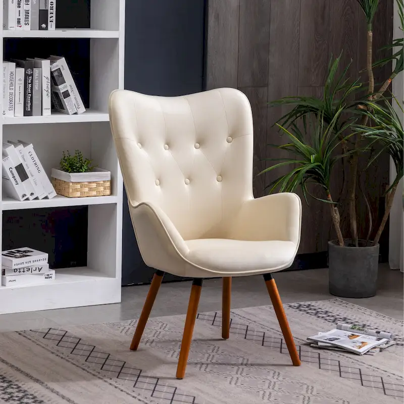 Carson Carrington Arvika Button-tufted High-back Velvet Accent Chair