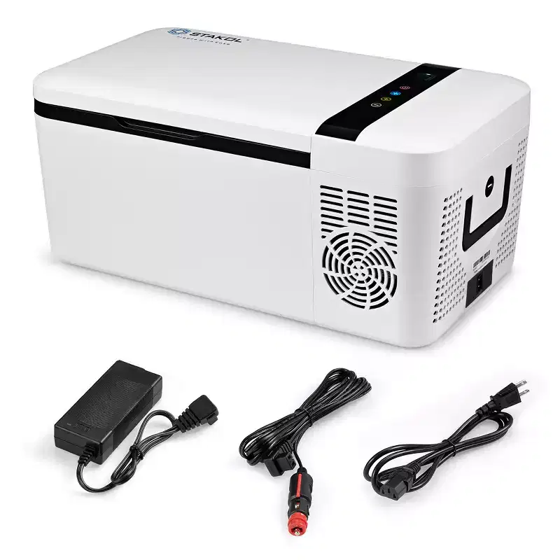Costway 16 Quart Portable Car Refrigerator Mini Cooler/ Freezer Compressor Camping