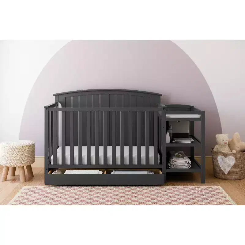 Storkcraft Steveston 5-in-1 Convertible Crib and Changer with Drawer