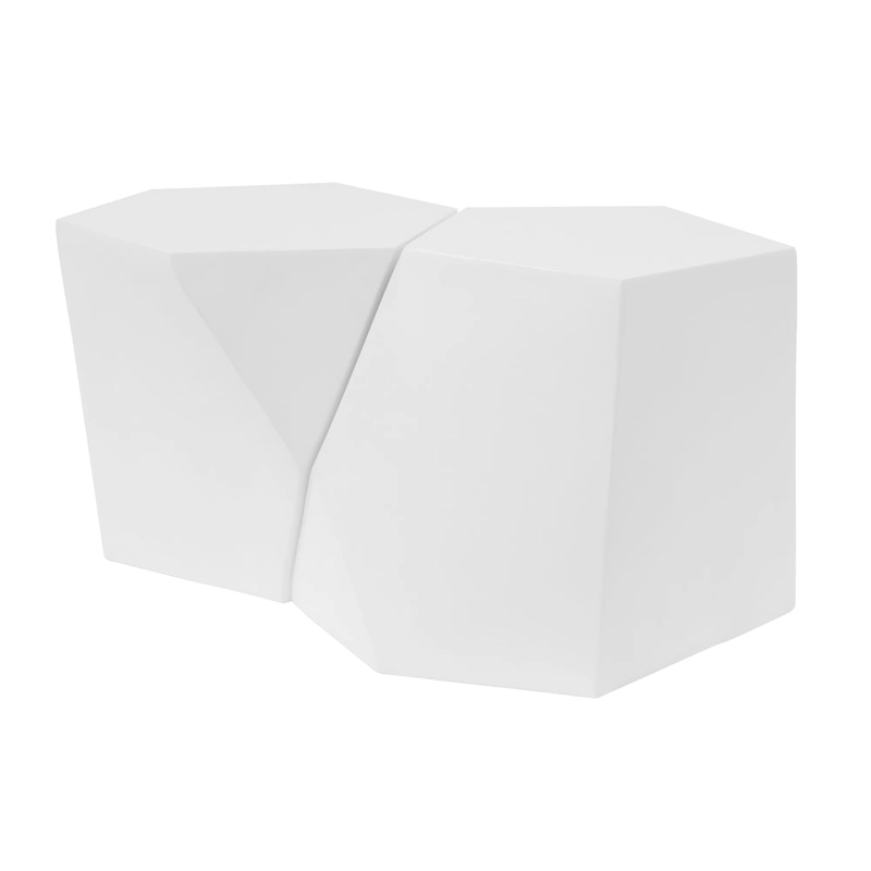 Christopher Knight Home - CloudHouse Modern MGO Coffee Table Set with Geometric Design