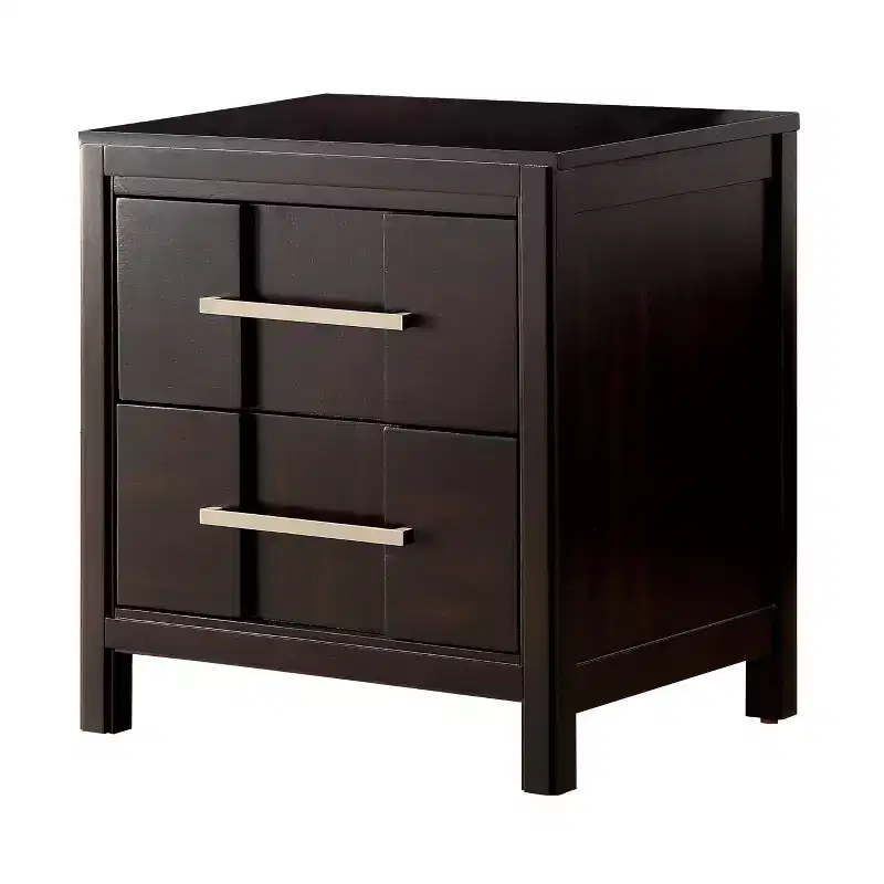 HOMES: Inside + Out Dendro 2 Drawer Nightstand Espresso