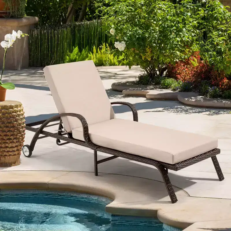 EROMMY Outdoor Chaise Lounge Chair Cushion