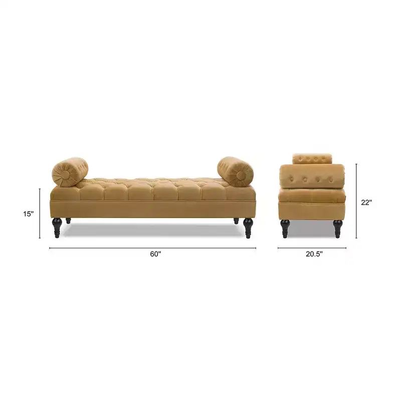 Bolster Arm Entryway Bench