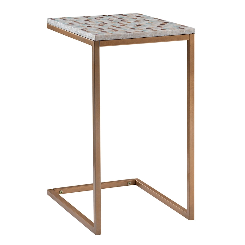 Shawnee Capiz Fish Mosaic Accent C Table