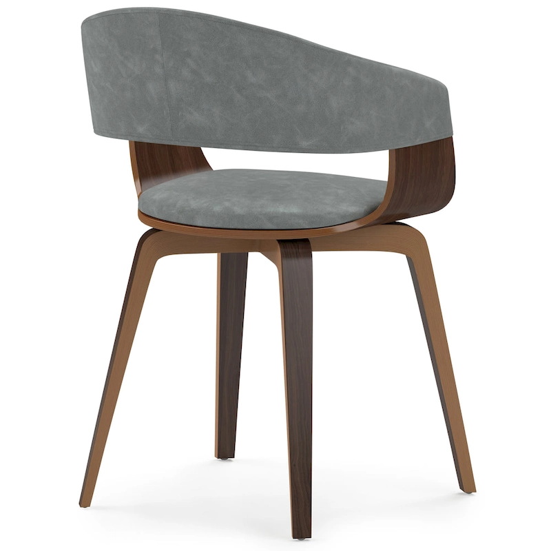 WYNDENHALL Calinda Mid Century Modern Bentwood Single Dining Chair - 20.5w x 21.7d x 30.9h