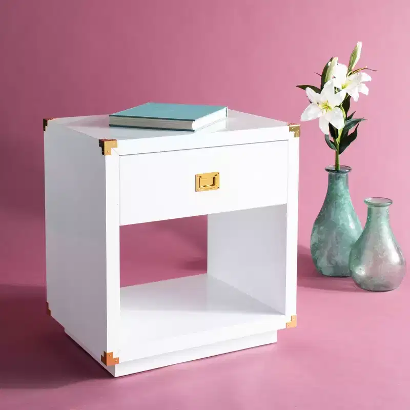 Lella Lacquer Side Table - SFV3512 - Safavieh Couture