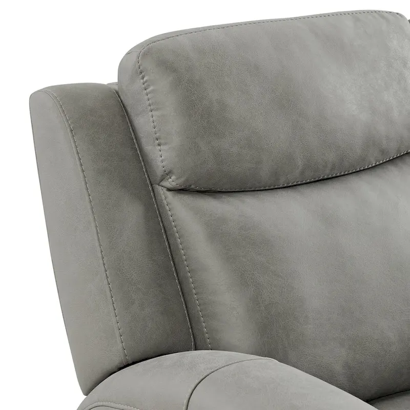 Roundhill Furniture Wesley Transitional Manual Reclining Sofa, Gray