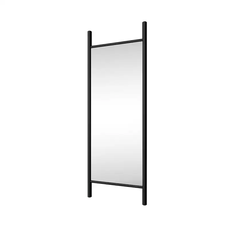 Wooden Rectangular Full-Length Mirror with Black Border 160x60x2cm