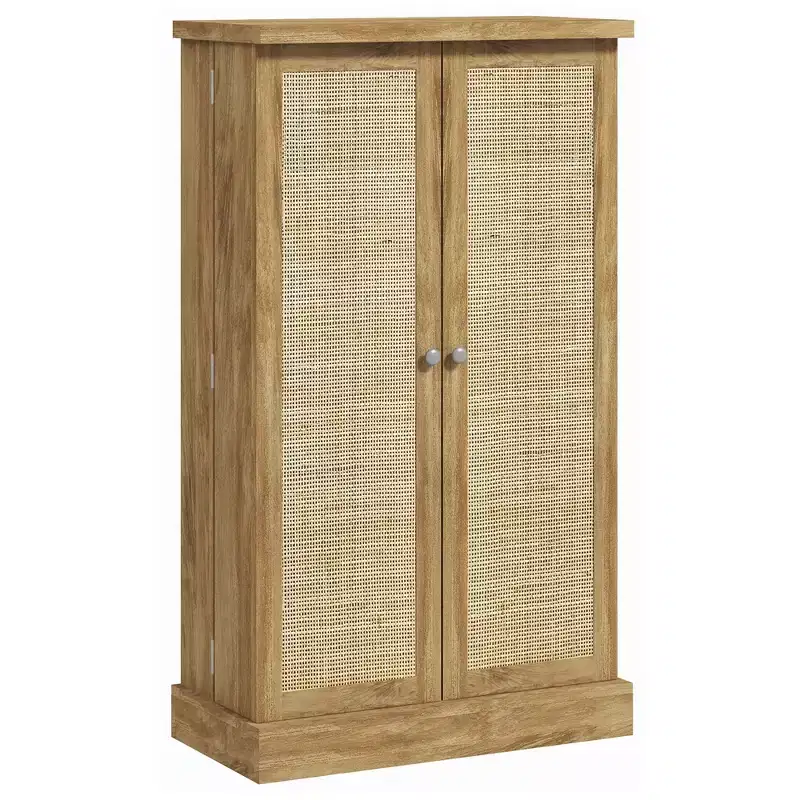 Freestanding Kitchen Pantry, Kitchen Storage Cabinet with 5-Tier Shelf, 12 Spice Racks, Adjustable Shelves