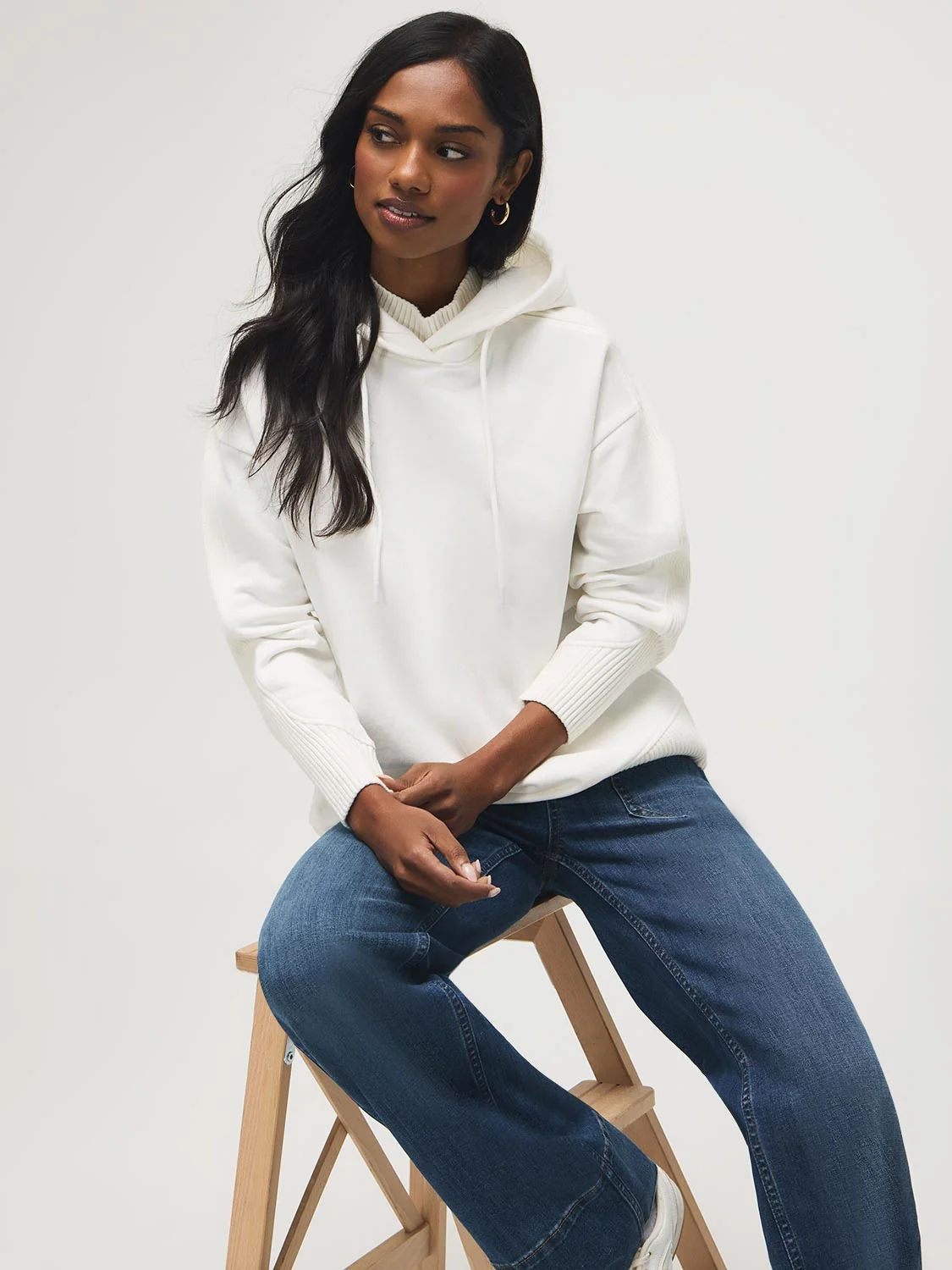 Cotton-Blend Fleece Hoodie