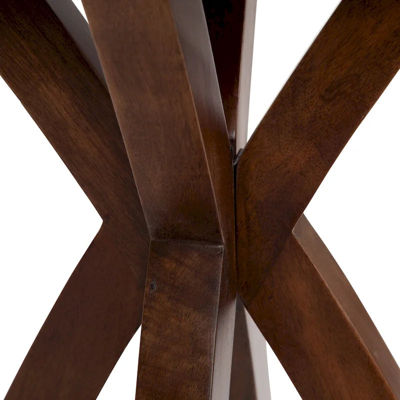 Round Wood Side Table