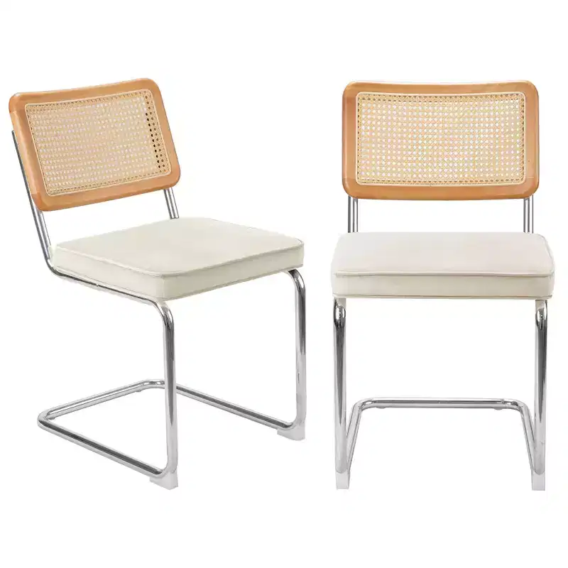 UPTIOT Velvet Upholstered Side Chair (Set of 2)