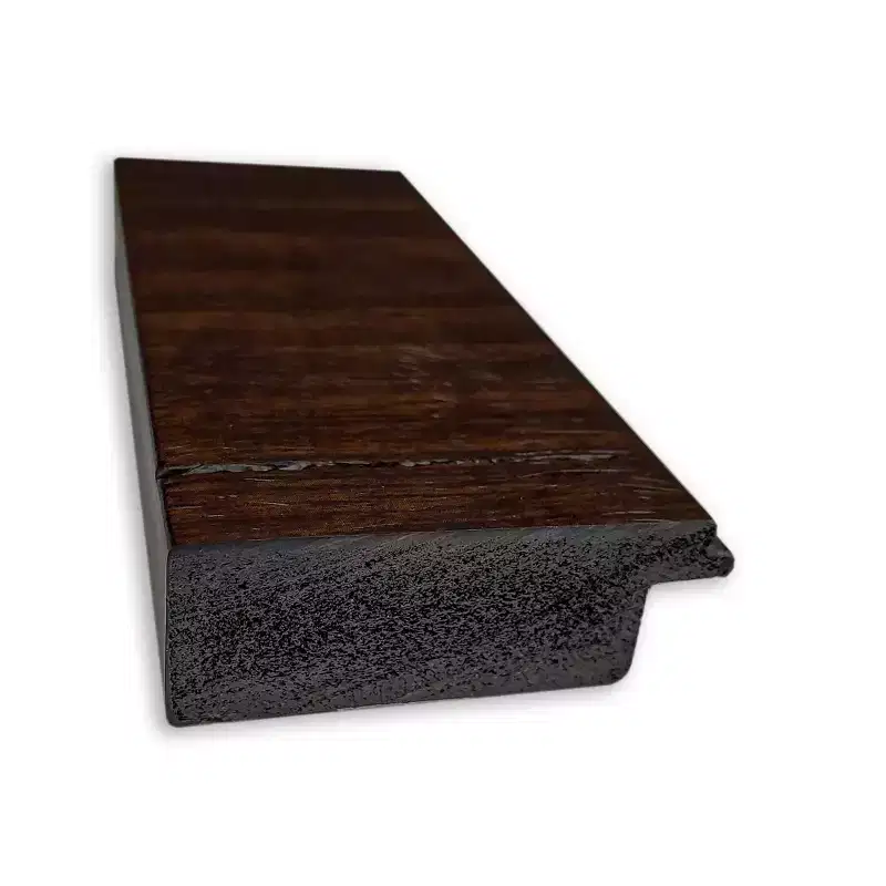 28" x 64" Wildwood Framed Full Length Floor/Leaner Mirror Brown - Amanti Art: Modern Rectangle, Polystyrene Frame, Wall Mountable
