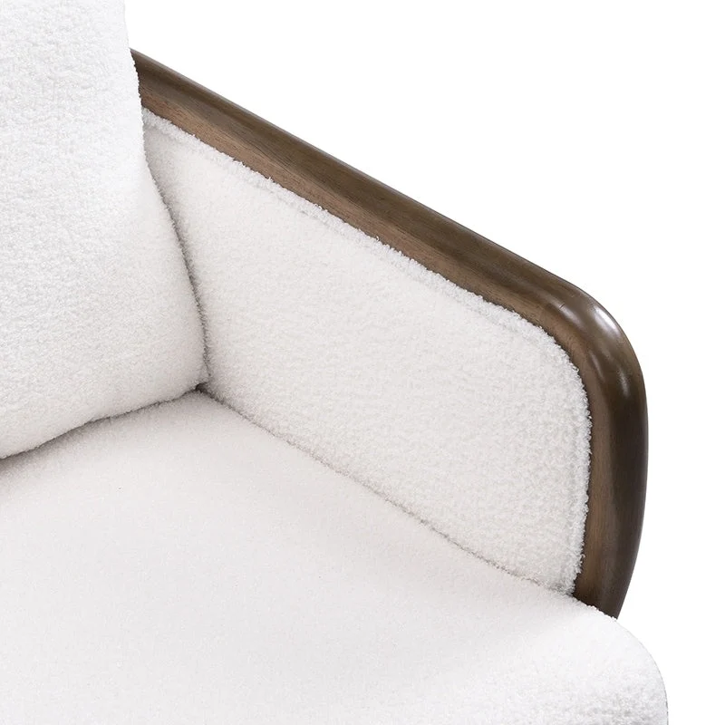 Sherpa Fabric Accent Chairs (Set of 2)