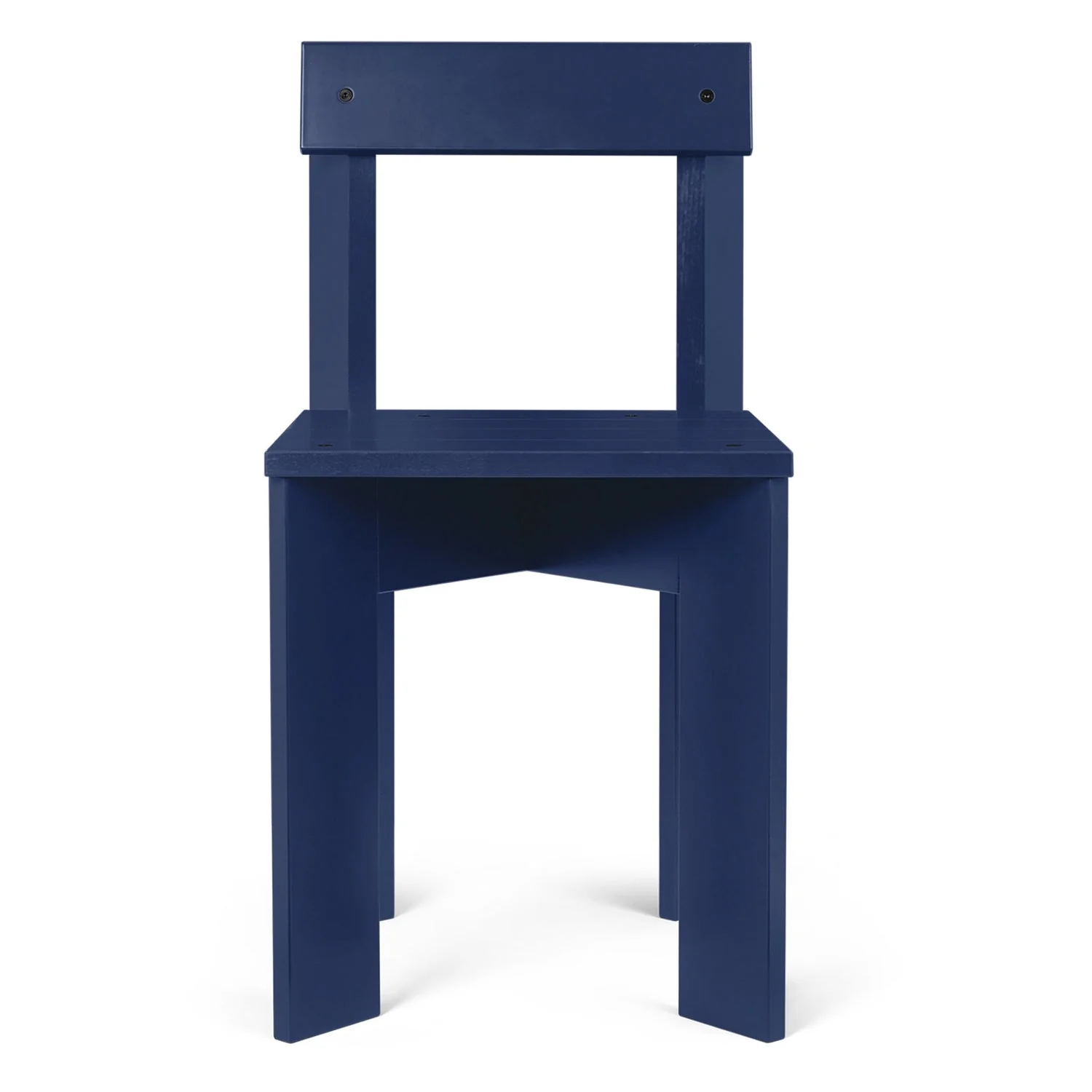 Minimalist FSC-Certified Solid Wood Dining Chair with Flat-Plank Construction for Dining Rooms