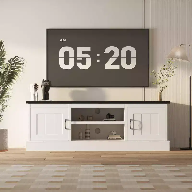 Media Console: Where Modern Entertainment Meets Rustic Warmth
