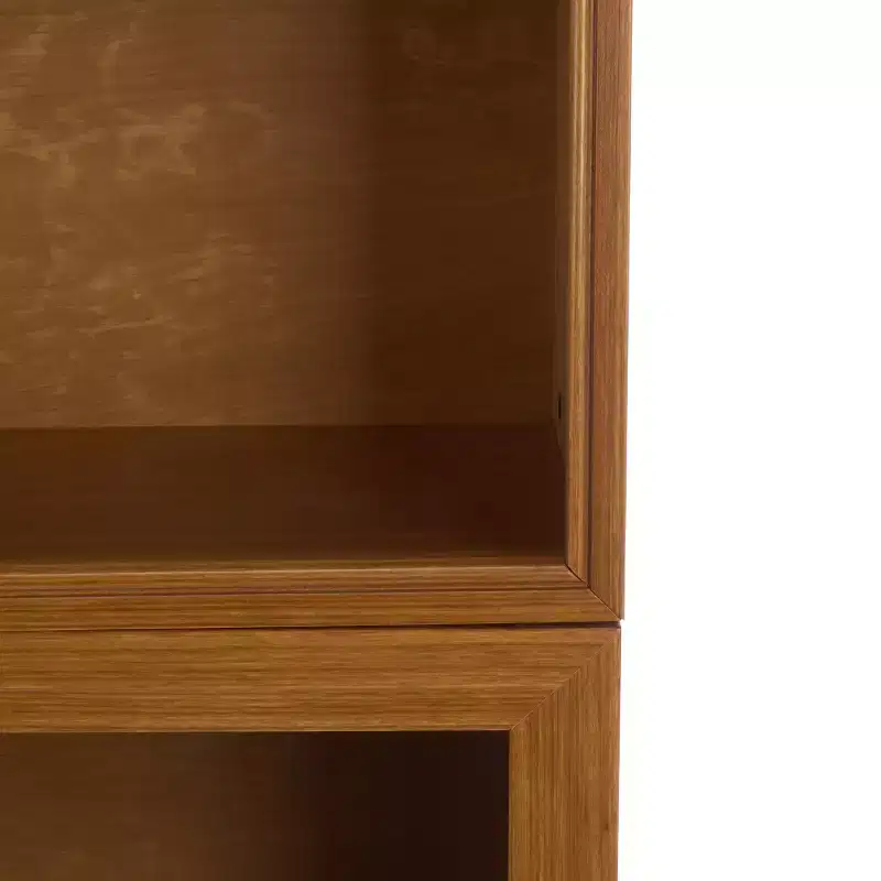 Jollie Glass Door Bookcase - Natural - SEI