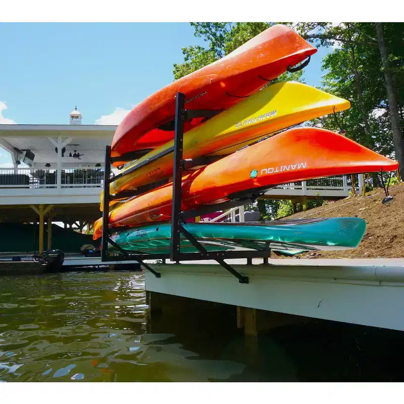 StoreYourBoard Chesapeake Kayak Storage | Adjustable Dock Rack | Over The Water | 4 Levels