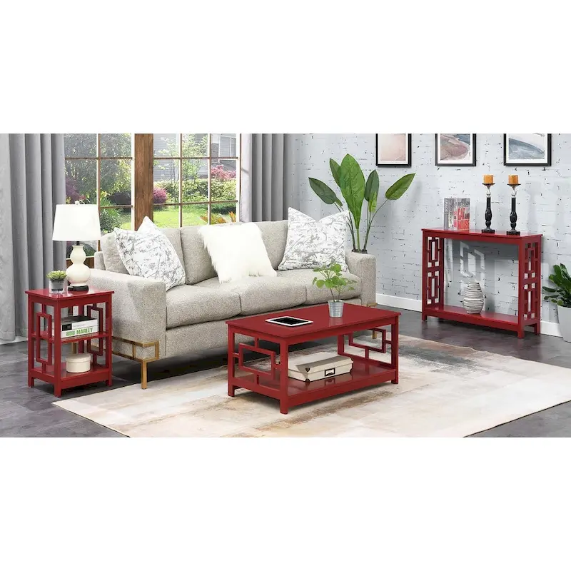 Convenience Concepts Town Square Coffee Table with Shelf
