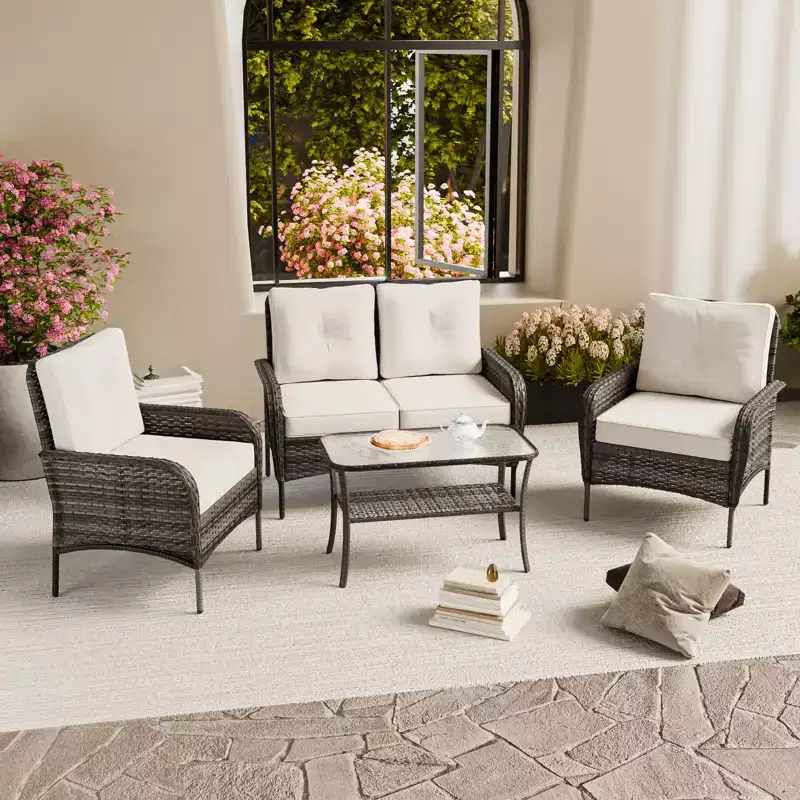 EAGLE PEAK Wicker Outdoor Patio Furniture Set