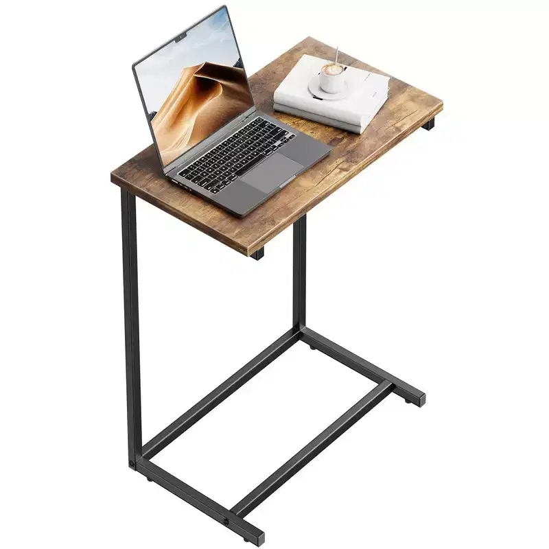 End Table, Side Table for Couch Slide Under, C Table Sofa Side End Table for Living Room, Suitable for Living Rooms, Bedrooms, Sofas, And Offices.