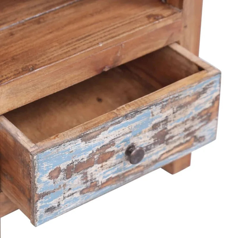 Bedside Cabinet Solid Wood Mahogany