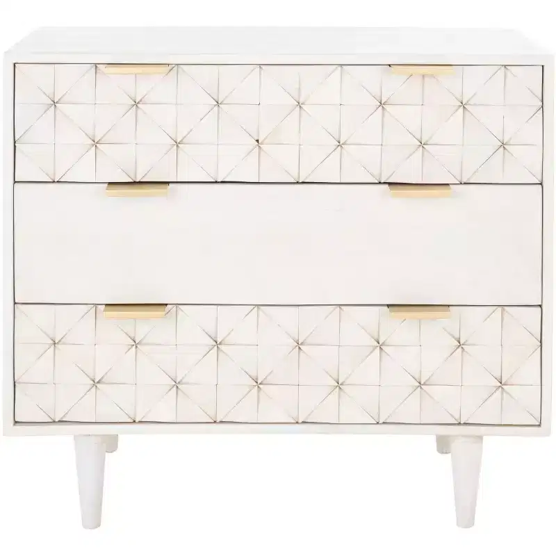Zinnia 3 Drawer Chest - CHS9000 - Safavieh