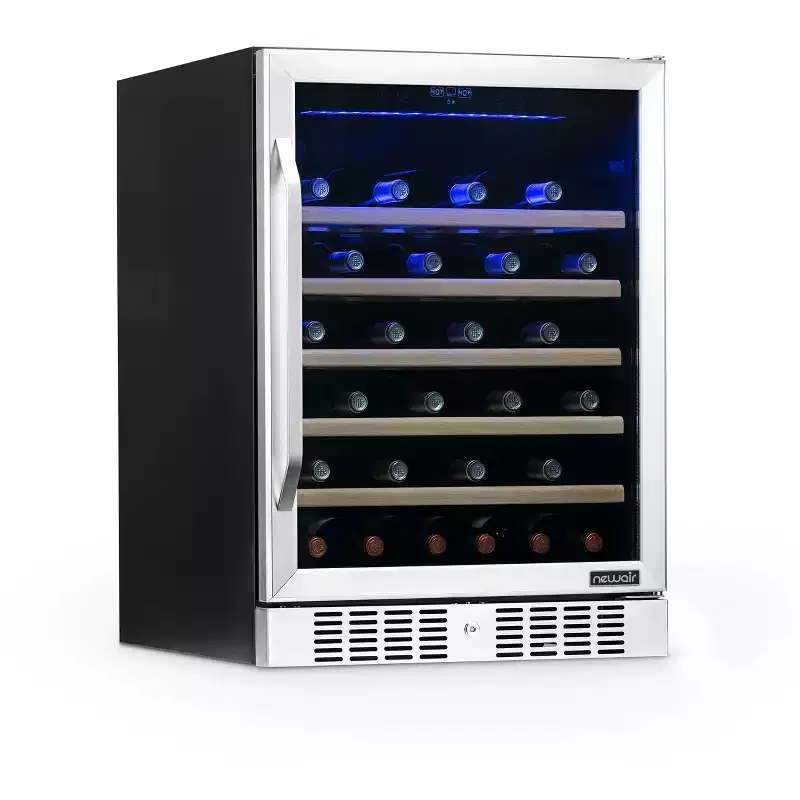 Newair 52-Bottle 24 Stainless Steel Built-In Wine Fridge