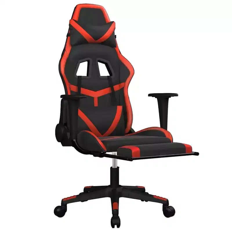vidaXL Gaming Chair Black and Red