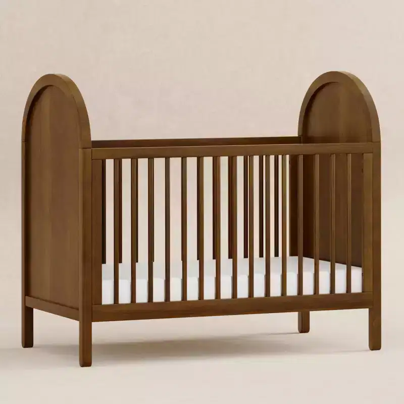 3-in-1 Convertible Crib with Toddler Bed Conversion Kit, Boho-Inspired Solid Pine Wood, GREENGUARD Gold Certified