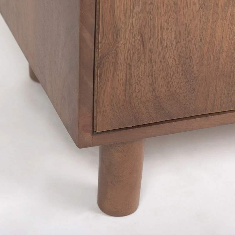 Astrid Medium Brown Solid Wood Armoire Cabinet - 38.8L x 19.8W x 68.5H