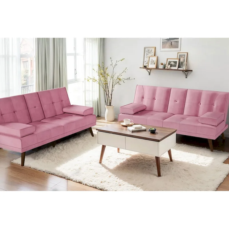 Futzca Futon Couch Sofa Bed, Small Sleeper Sofa Chair Loveseat