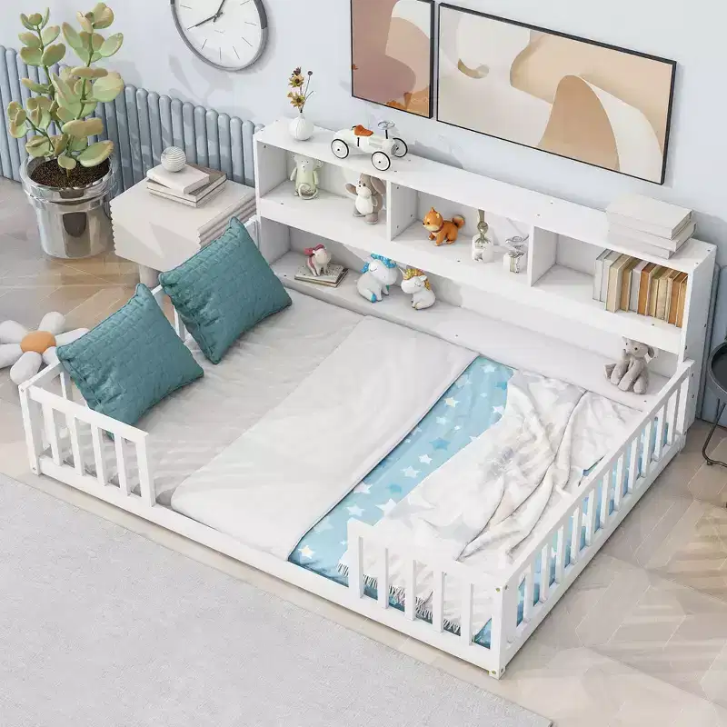 MAYEERTY King Bed Frame High Weight Capacity No Box Spring Needed Heavy-Duty Metal