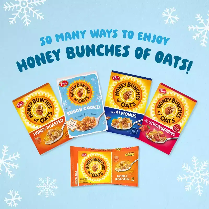 Post Honey Bunches of Oats Sugar Cookie Breakfast Cereal - 15.2oz