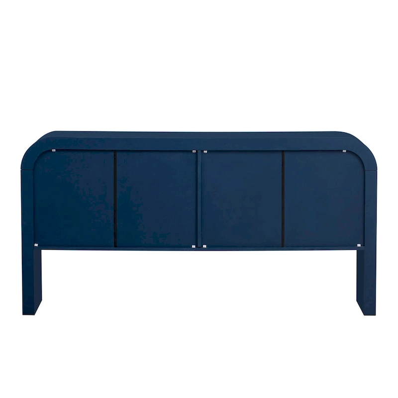 63 Striped Sideboard Buffet Cabinet with Adjustable Shelves