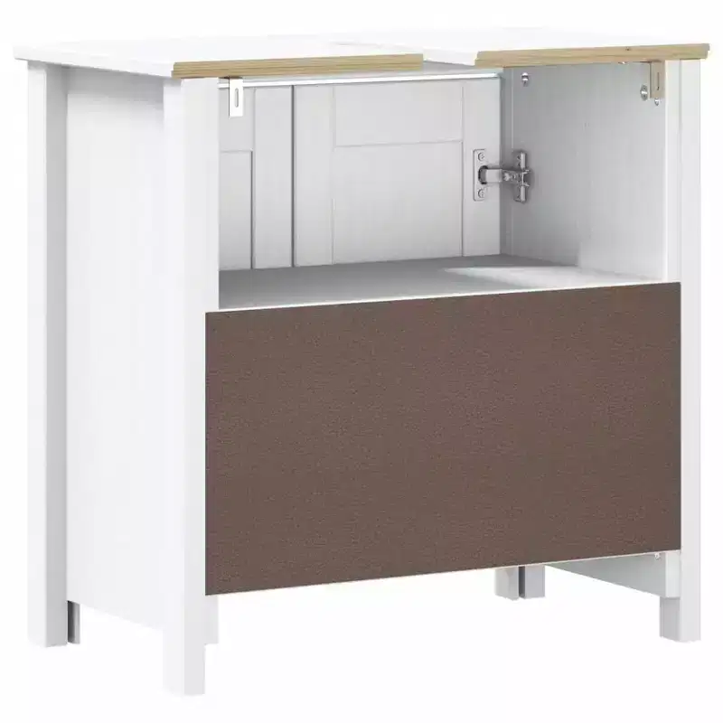 vidaXL BERG Bathroom Sink Cabinet Vanity Cabinet Cupboard Solid Wood Pine