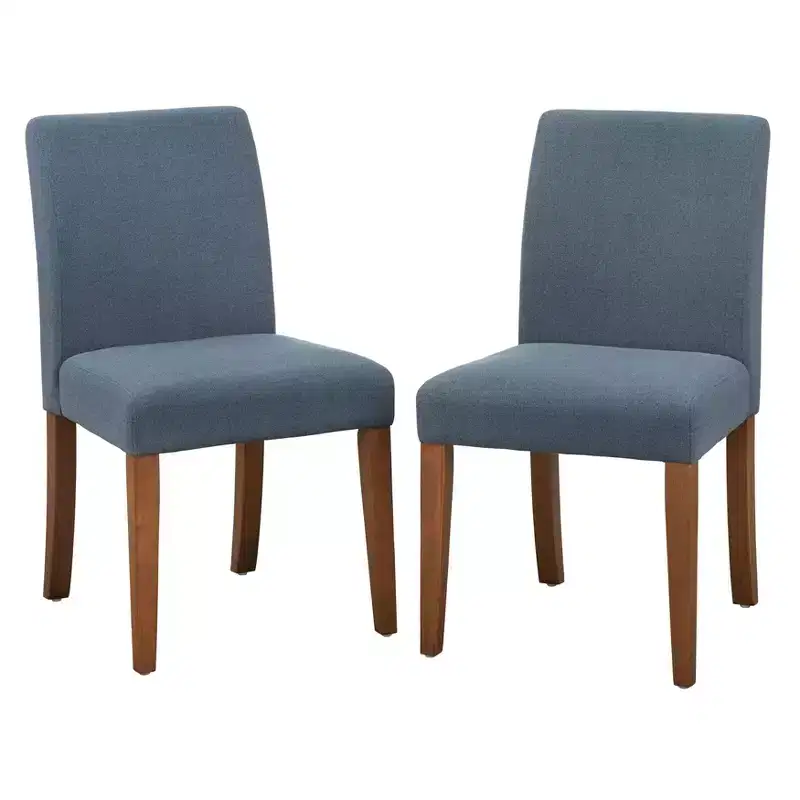 Armless Upholstered Dining Chair, Set of 2 – Multiple Colors