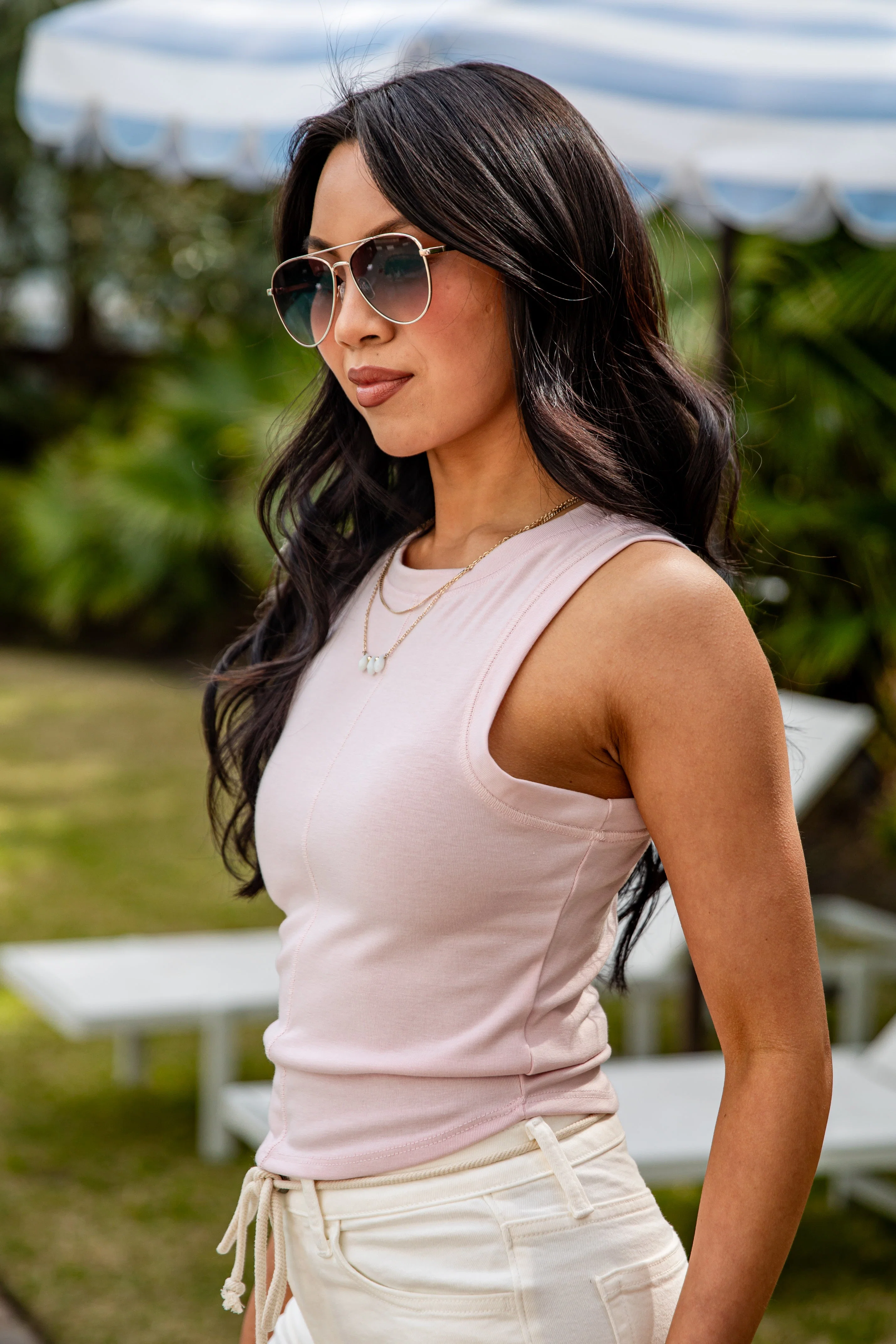 Sleeveless Fitted Bodycon Basic Tank Top
