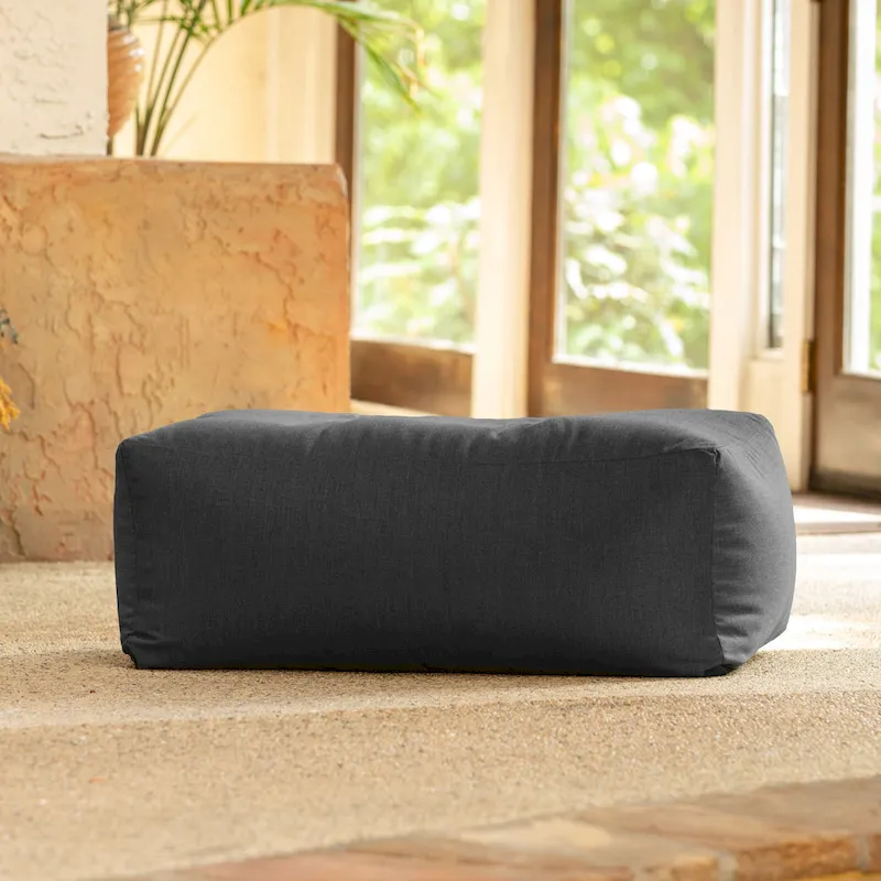 Large Outdoor Bean Bag Ottoman – Multi-Color, Sunbrella Fabric, 1-Person