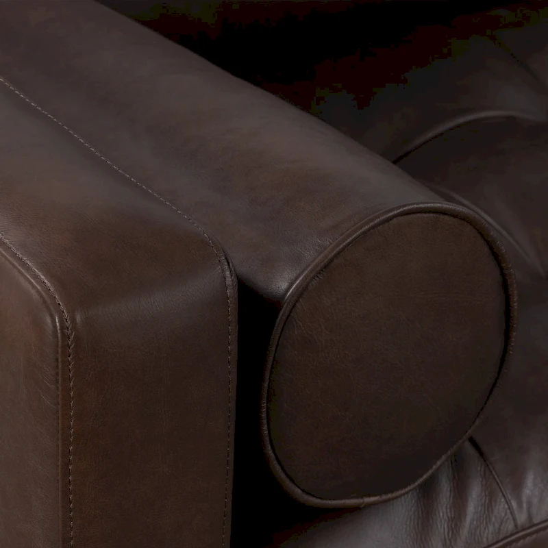 Poly & Bark Napa 104.5 Right-facing Sectional Sofa - Full Grain Genuine Italian Leather