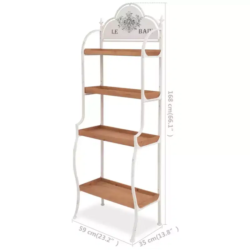 Freestanding Shelving Unit 23.2x13.8x66.1