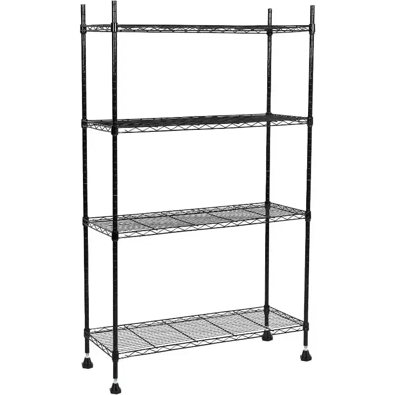 Steel Chrome Wire Shelving Unit 4-Tier 36
