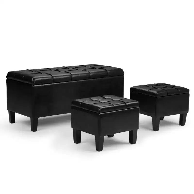44 inch Wide Contemporary Storage Ottoman