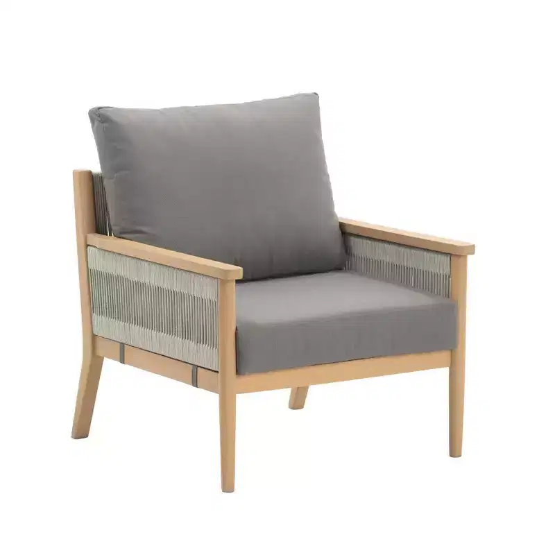 Nathan James Kayden Outdoor Accent Chair Dark Gray