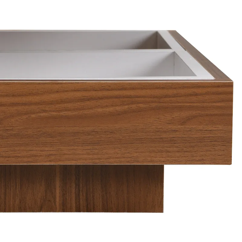 Modern Square Rotating Coffee Table