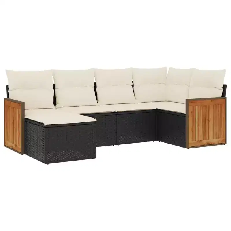 vidaXL Modular Patio Sofa Set with Cushions - Multiple Colors