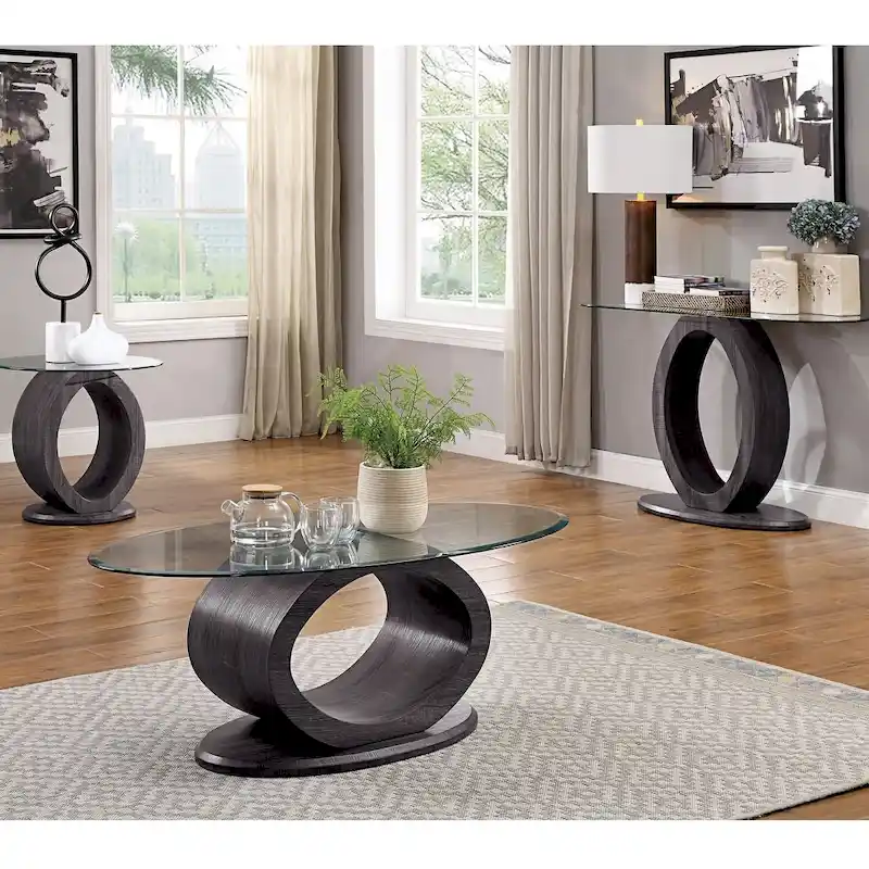 Clough Tufted Accent Chair | Fabric or Faux Leather | Rubberwood Frame