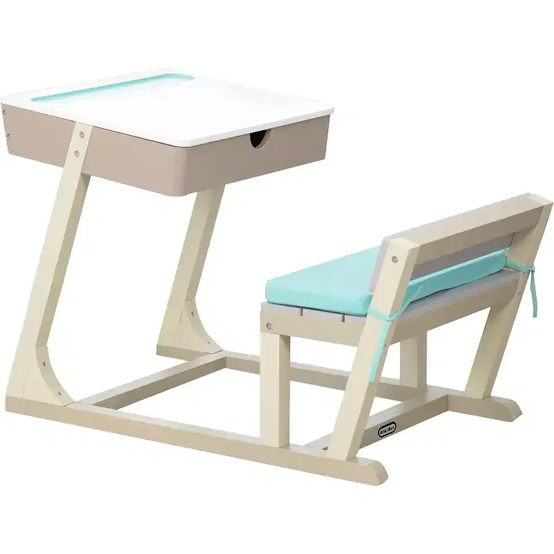 Kids Wooden Study Desk with Storage, Child-Sized Table for Learning and Creative Activities, 39x23 in Desktop