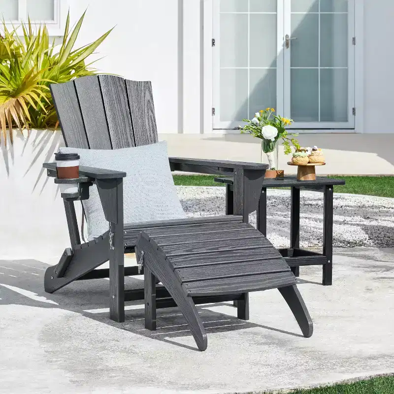 Yaheetech Ottoman Footrest for Adirondack Chair for Porch, Backyard, Lawn